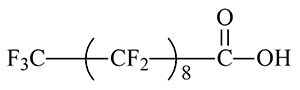 PFDAの化学構造式