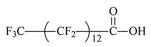 PFTeDAの化学構造式