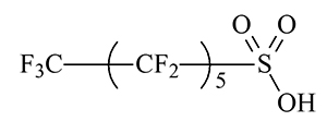 PFHxSの化学構造式